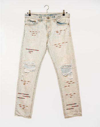 Beaded Colours. - Brass Brown,White,Red and Black