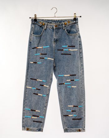 Beaded Colours-Brown, Orange, White and Blue