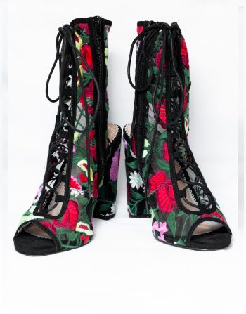 Multi Coloured-Chunky-High  Heels