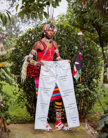 White Wash, Slim Fit With Mixed Bead Colours